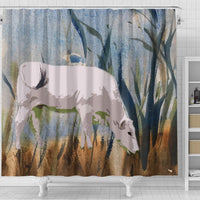Chianina Cattle (Cow) Print Shower Curtain-Free Shipping - Deruj.com