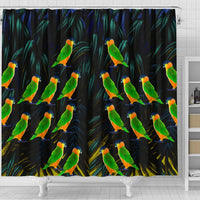 Caique Parrot Print Shower Curtains-Free Shipping - Deruj.com