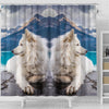 Amazing Samoyed Dog Print Shower Curtains-Free Shipping - Deruj.com