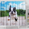 Awesome Boston Terrier Print Shower Curtains-Free Shipping - Deruj.com