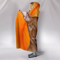 Pharaoh Hound Dog Print Hooded Blanket-Free Shipping - Deruj.com