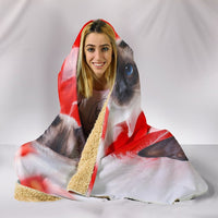 Siamese Cat Print Hooded Blanket-Free Shipping - Deruj.com