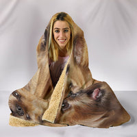Brussels Griffon Dog Print Hooded Blanket-Free Shipping - Deruj.com