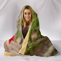 Black Stork Bird Print Hooded Blanket-Free Shipping - Deruj.com