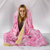 Flamingo Bird Print Hooded Blanket-Free Shipping-Limited Edition - Deruj.com