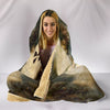 German Shepherd On Brown Print Hooded Blanket-Free Shipping - Deruj.com