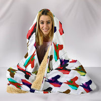 Great Dane Dog Pattern Print Hooded Blanket-Free Shipping - Deruj.com