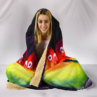 Love Bird Print Hooded Blanket-Free Shipping - Deruj.com