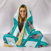 Saint Bernard Dog Patterns Print Hooded Blanket-Free Shipping - Deruj.com