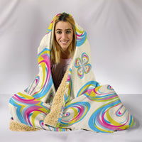 Floral color Print Hooded Blanket-Free Shipping - Deruj.com