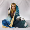 Polish Lowland Sheepdog Print Hooded Blanket-Free Shipping - Deruj.com