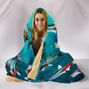 Neon Tetra Fish Print Hooded Blanket-Free Shipping - Deruj.com