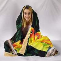 Sun Conure Parrot Print Hooded Blanket-Free Shipping - Deruj.com
