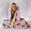 Cardigan Welsh Corgi Paws Print Hooded Blanket-Free Shipping - Deruj.com