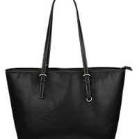 Yorkshire Print Large Leather Tote Bag-Limited Edition-Express Shipping - Deruj.com